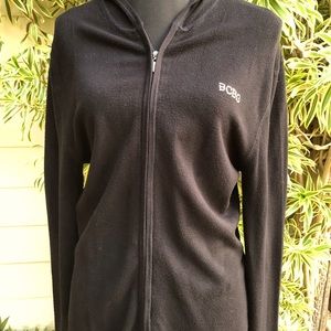 BCBG Zippered Sweater with Hoodie